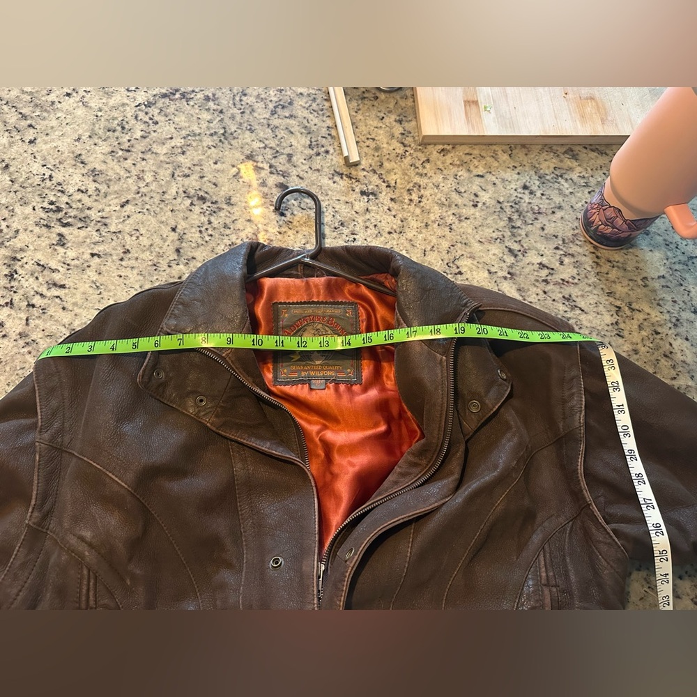 Adventure Bound by Wilson’s Men's Brown Leather Jacket - Picture 13 of 14